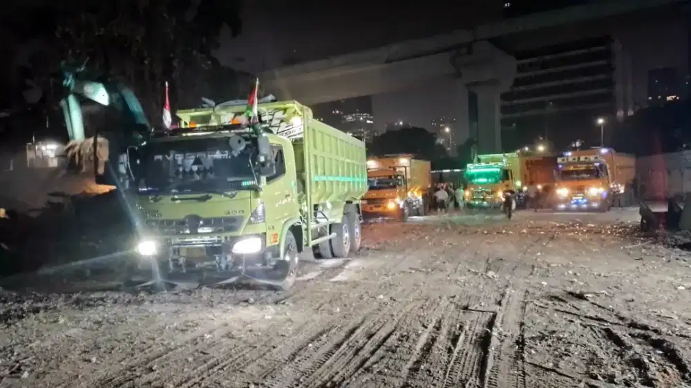Hot mix cutandfill landasan Cikarang paling turap