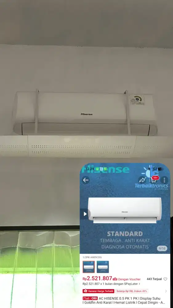 AC Hisense 1/2 PK Second