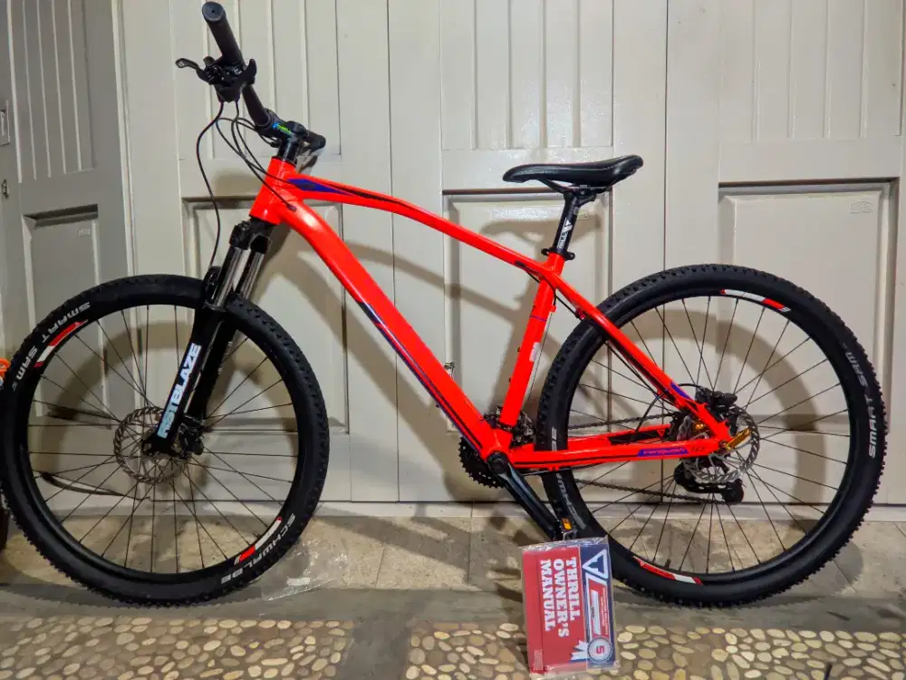 sepeda mtb thrill vanquish 1.0 3x9speed, crank HT 2, rem hidrolik