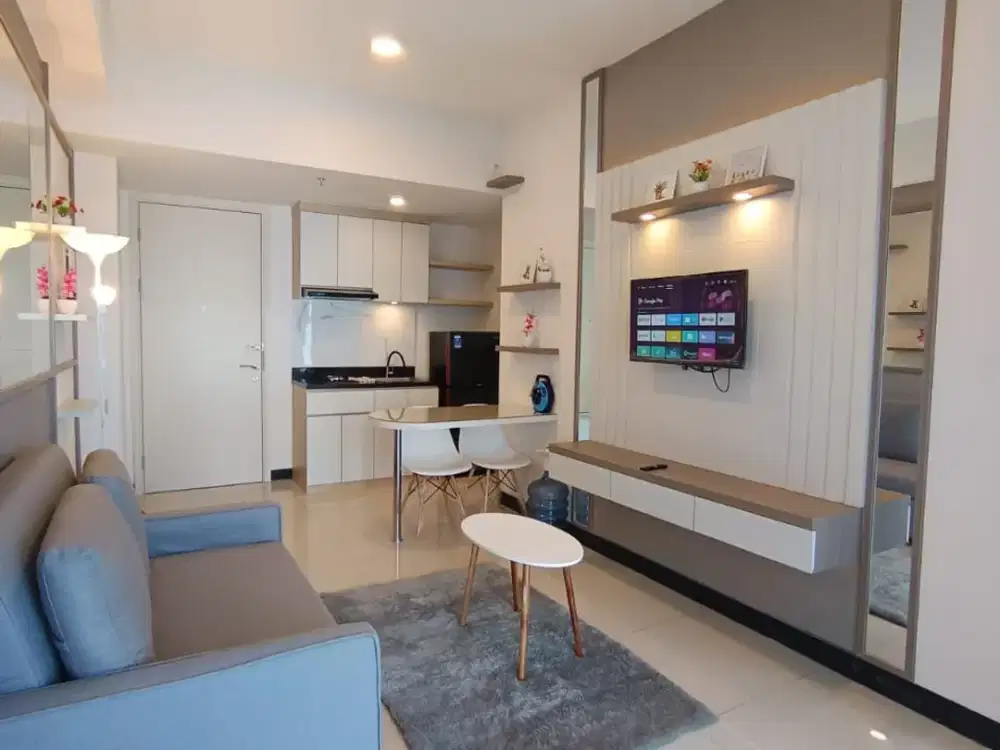 Apartemen Amor Tipe 2BR Furnished Lengkap Mewah Terhubung Dengan Mall dan Lokasi Strategis
