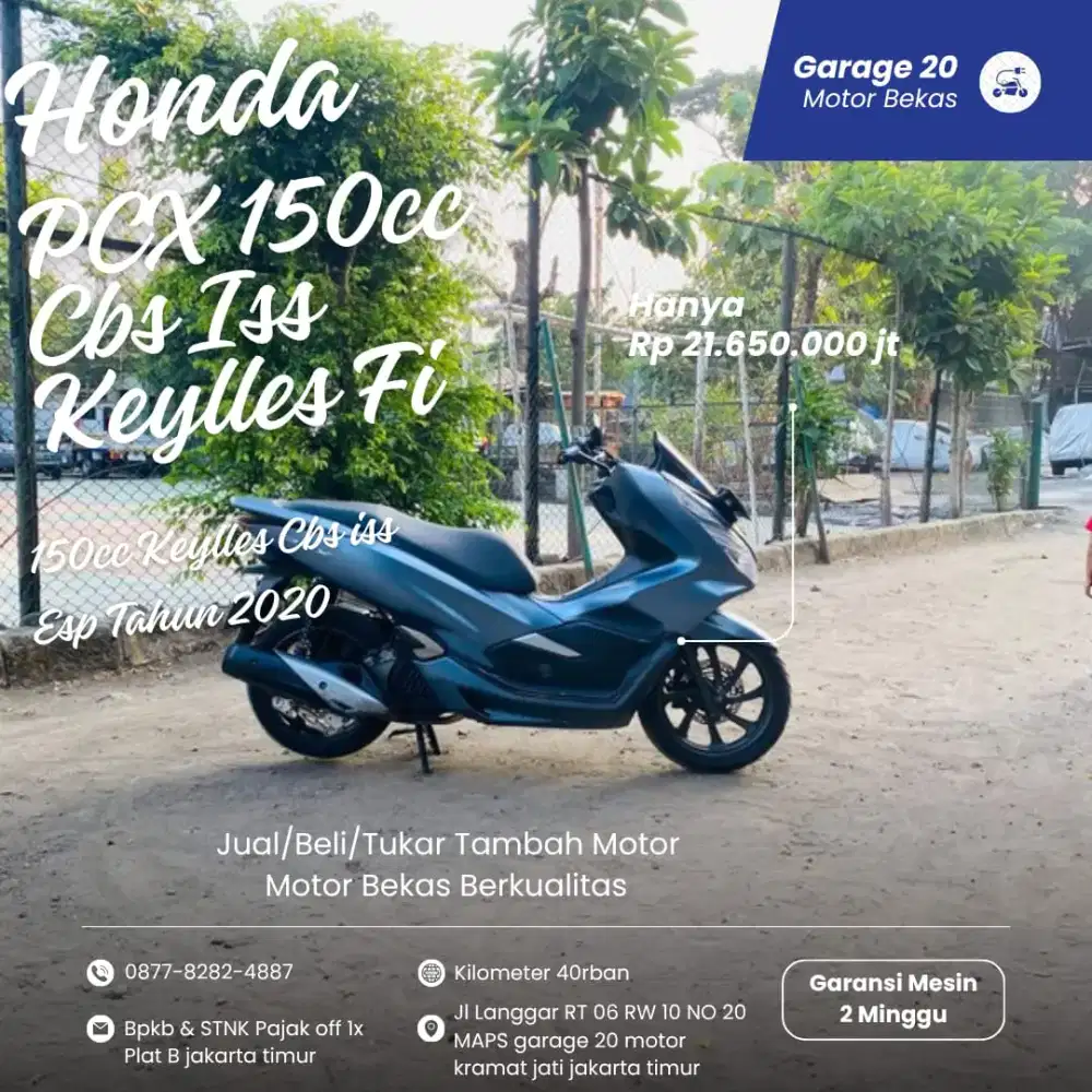 Honda PCX 150cc Cbs Iss Pgm_Fi 
Tahun 2020