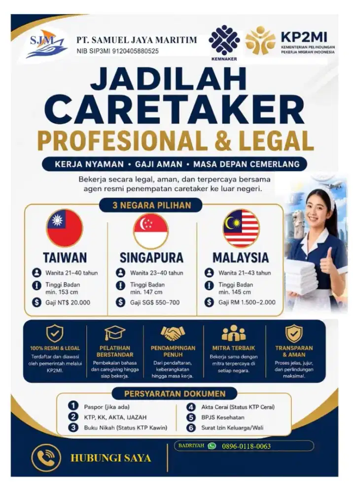 DICARI UNTUK JAGA LANSIA