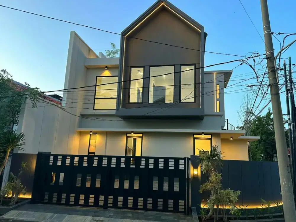 Jual Cepat Rumah Hook Scandinavian Style di Babatan Indah Surabaya Timur Siap Huni
