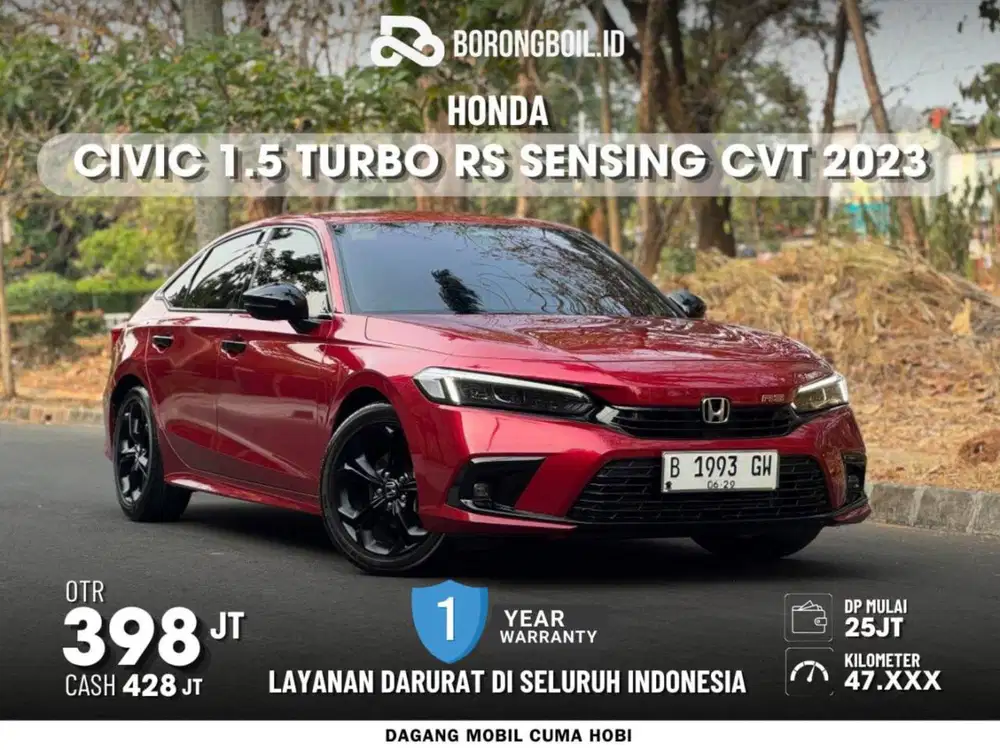 Termurah Honda Civic 1.5 Turbo RS Sensing CVT 2023