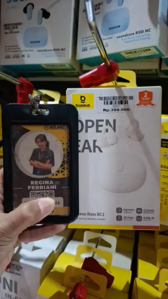 TWS BASEUS BASS BC1 OPEN EAR | ATLANTIS DAHSYAT
