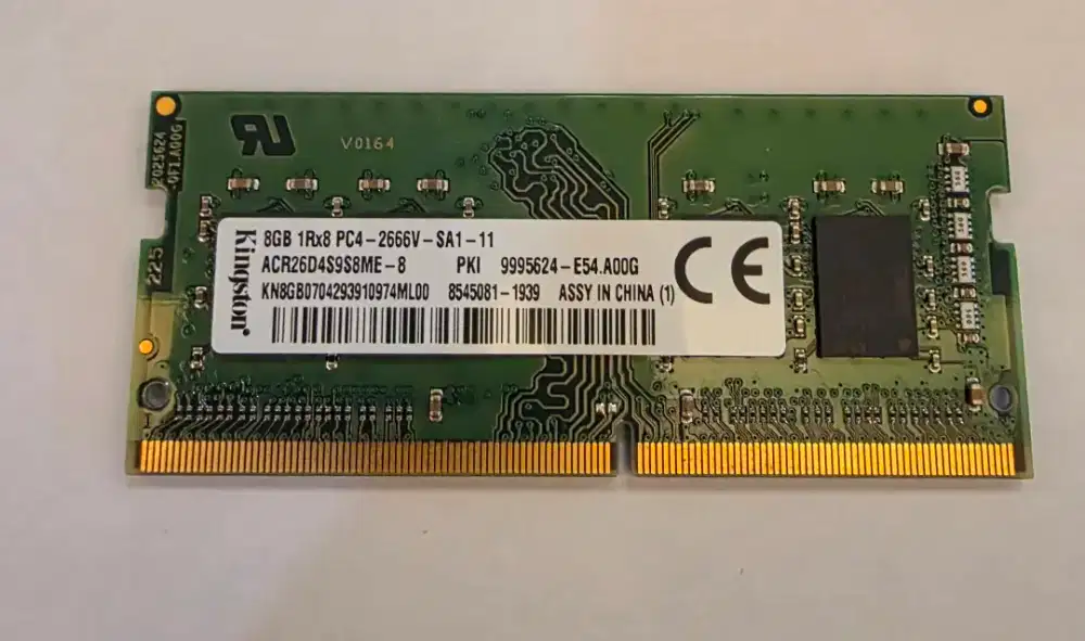 KINGSTON 8GB DDR4 SODIMM laptop Ram