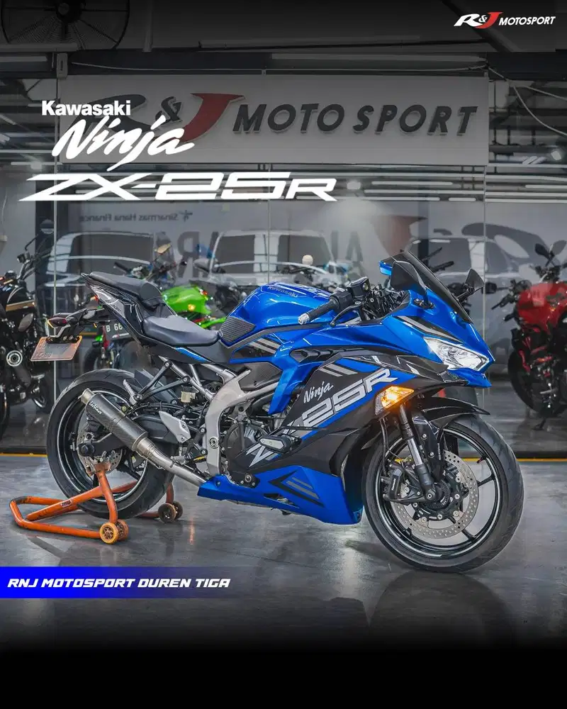 Kawasaki ZX25R ZX 25 R ZX6r ZX10r Z9000 Nik 2021 Km 5.000an Warna Biru