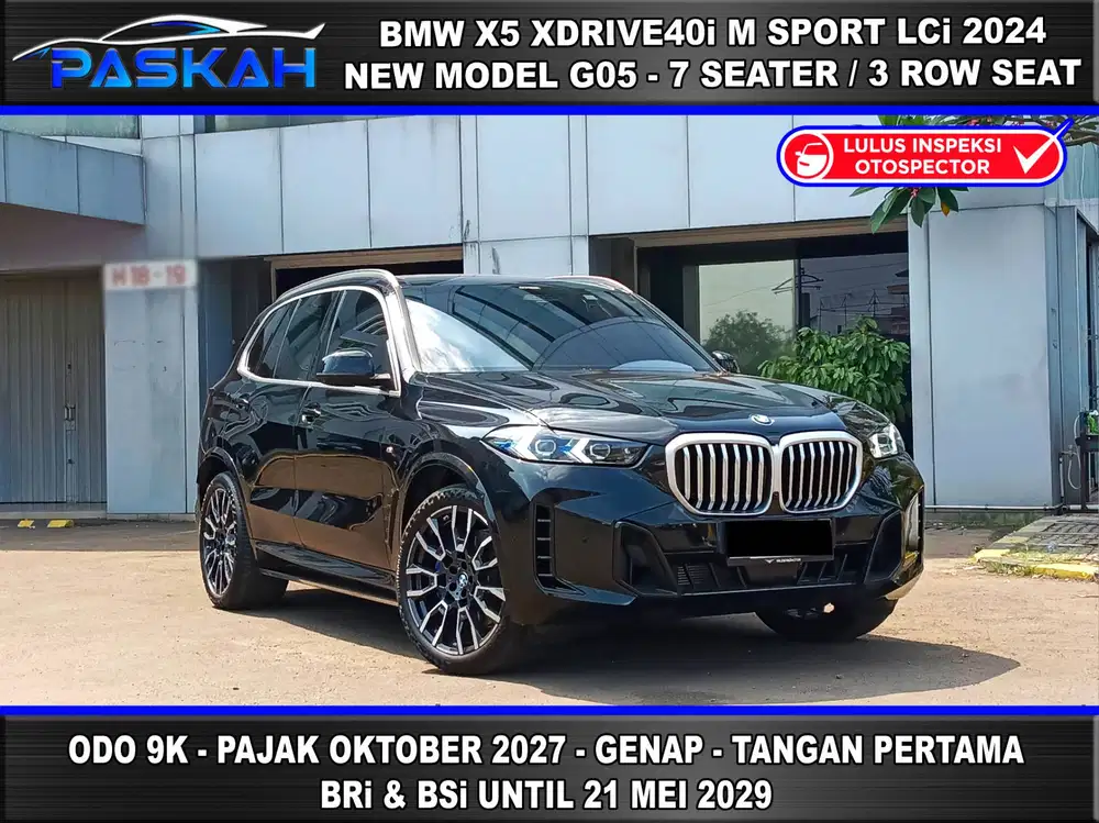 PAJAK OKTOBER 2027 Bunga 4% Odo 9k BMW X5 M SPORT 2024 BMW X 5 2024