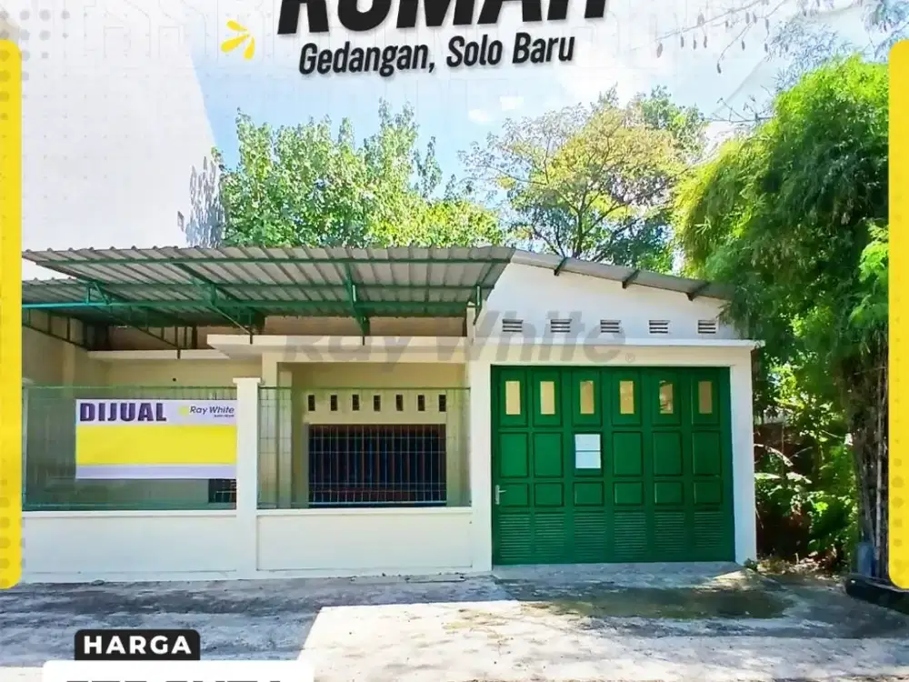 Dijual Rumah 110 m² 3kamar Siap huni di Solo Baru grogol Sukoharjo 575jt