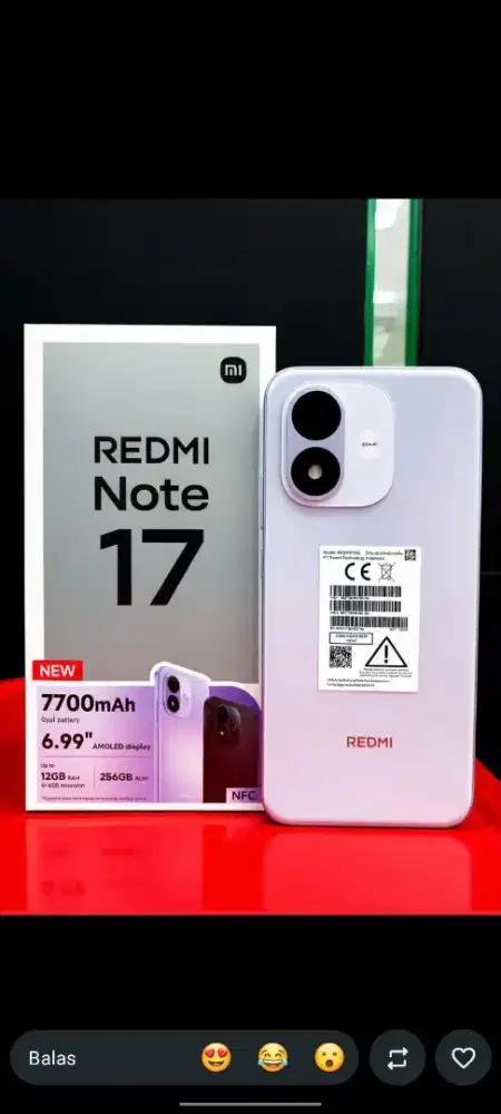 Redmi Note 17 Ram 6+6/128GB
