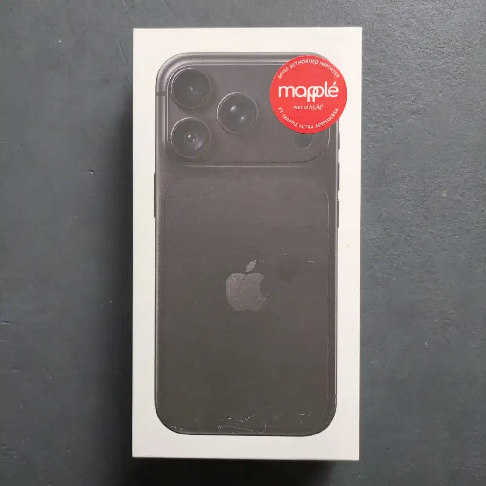 IPHONE 18 PRO 256GB BLACK GARANSI RESMI