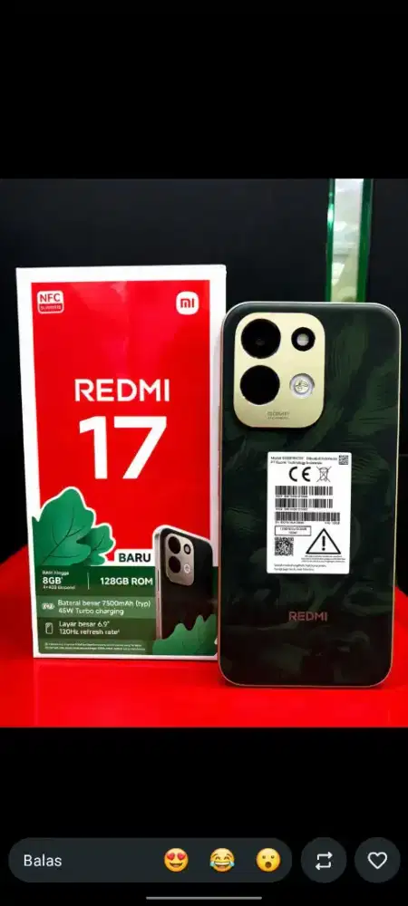 Redmi 17 Ram 6+6/128GB