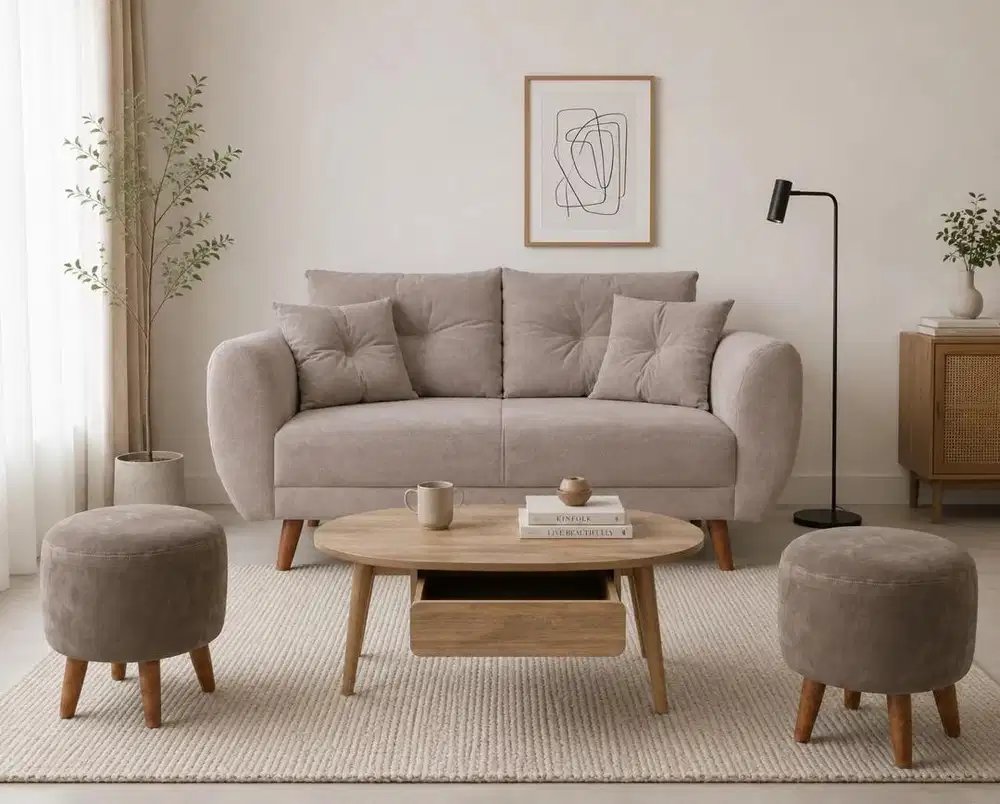 sofa L sudut cicilan dp 0%