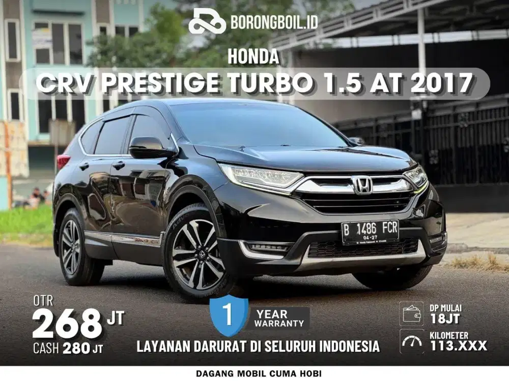 [ FULLSET ] Honda CRV 1.5 Turbo Non Prestige 2017 Hitam