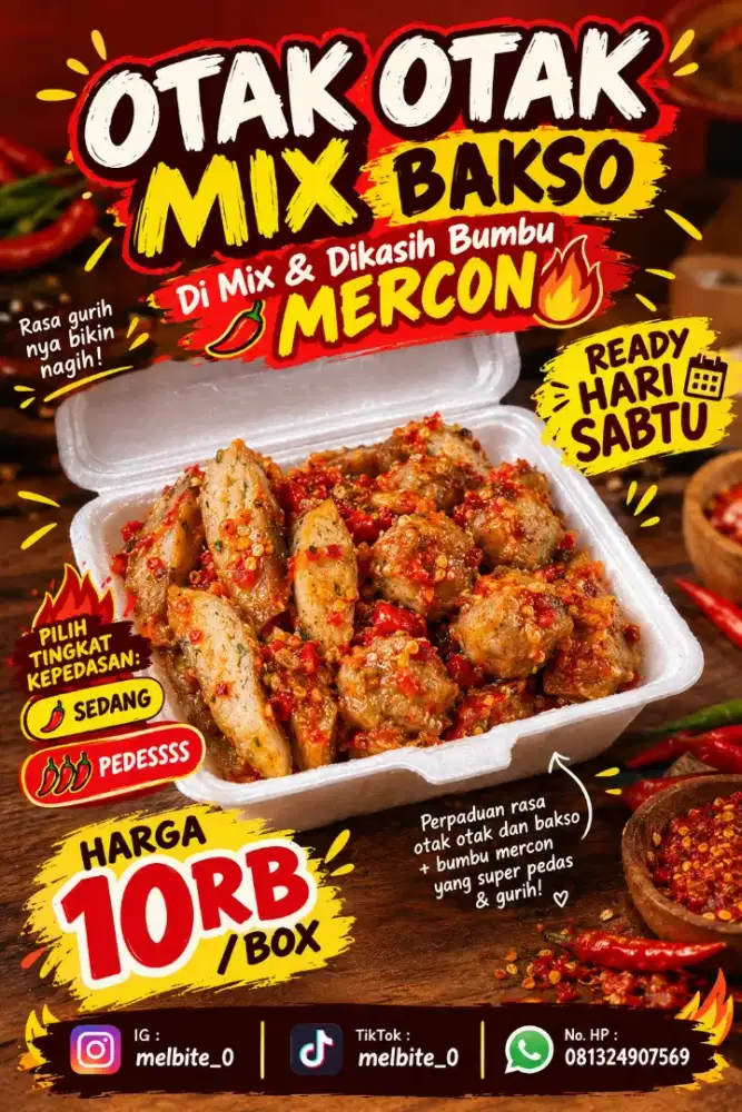 Otak otak Bakso Mercon by Melia