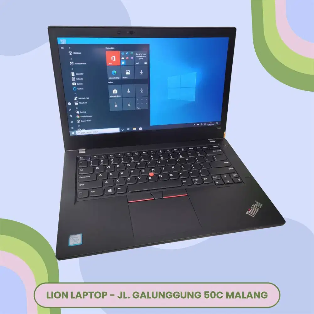 RAM 8GB Core i5 gen 8 Lenovo Thinkpad T480 [16|10]