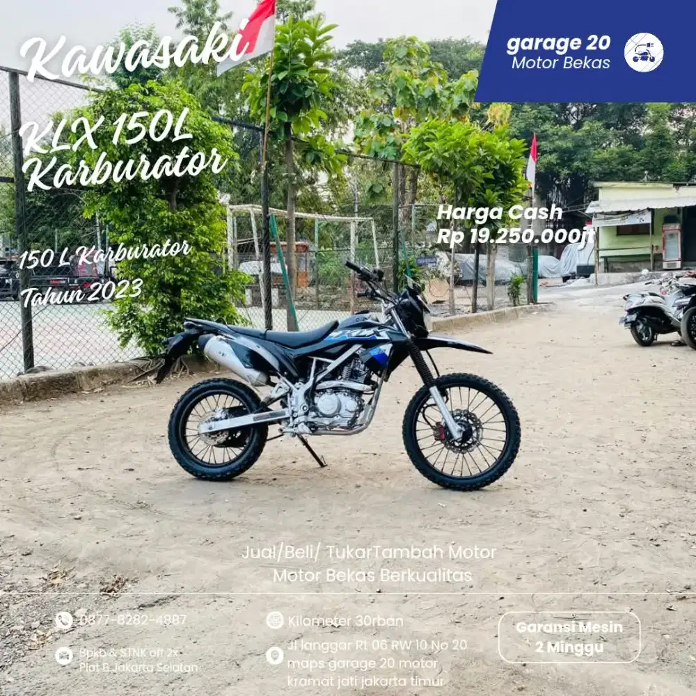 Kawasaki KLX 150cc Type L Karburator Tahun 2023