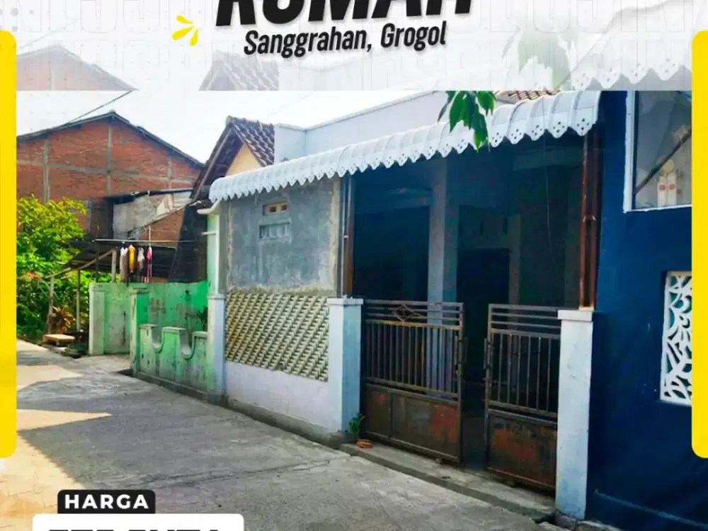Dijual Rumah di Sanggrahan, Grogol