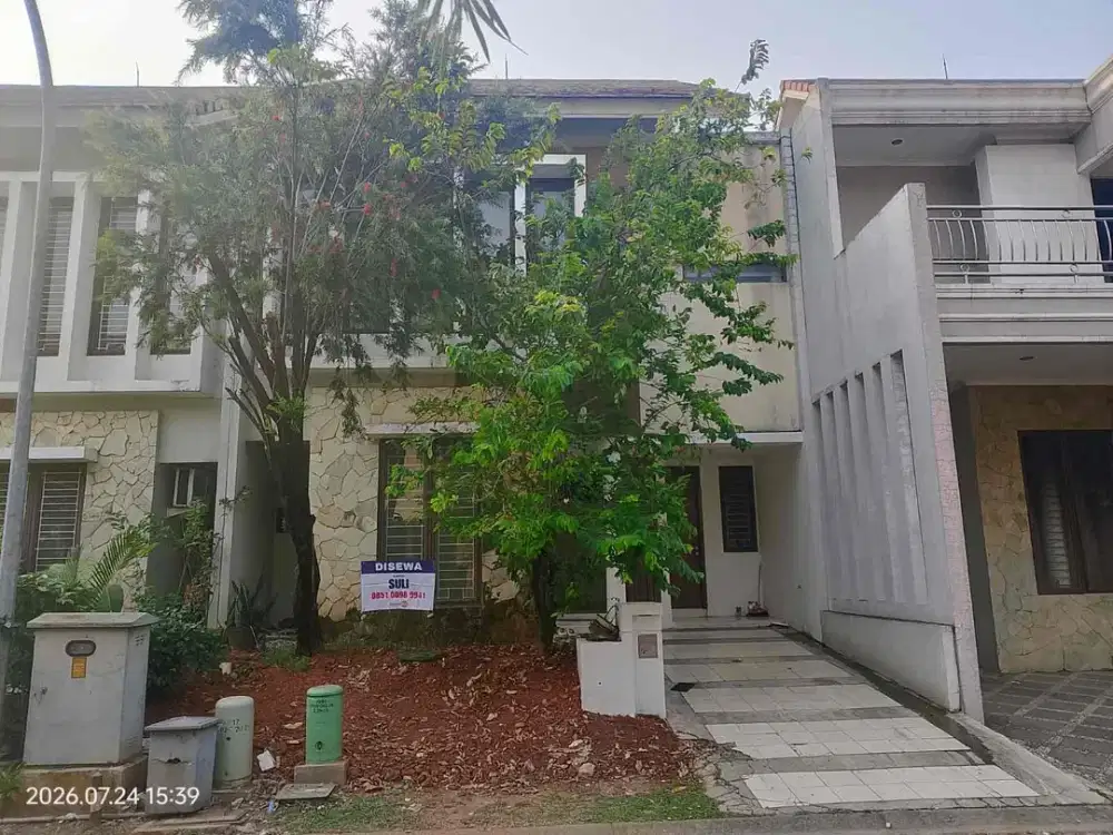 DISEWAKAN Rumah Luas 2 Lantai di Discovery Conserva Bintaro Jaya, Tangerang Selatan - 4+1 KT, Asri & Nyaman!