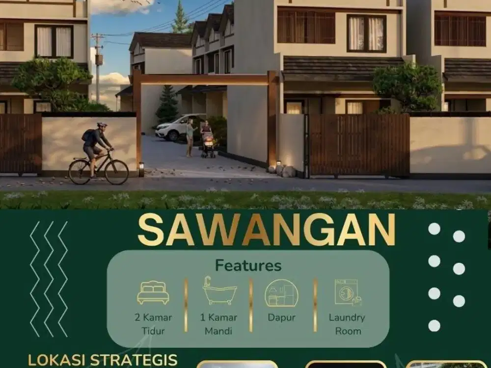 Rumah di Depok Model Scandinavian Diapit 2 gate Tol