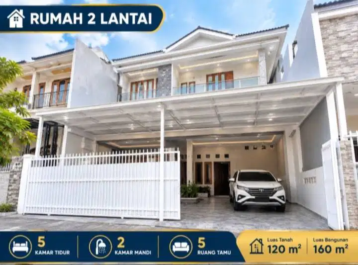 DIJUAL MURAH ! Rumah 2 Lantai Batu Ceper Permai, LT 120 m², LB 160 m²