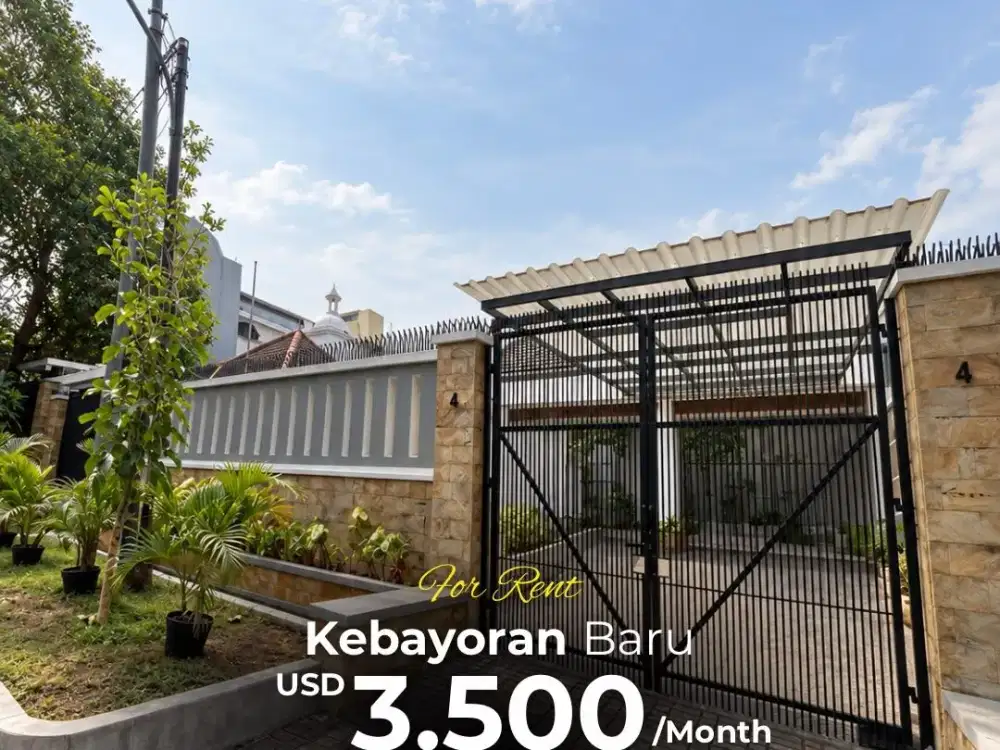 DISEWAKAN RUMAH 1 LANTAI JL. WIJAYA, KEBAYORAN BARU