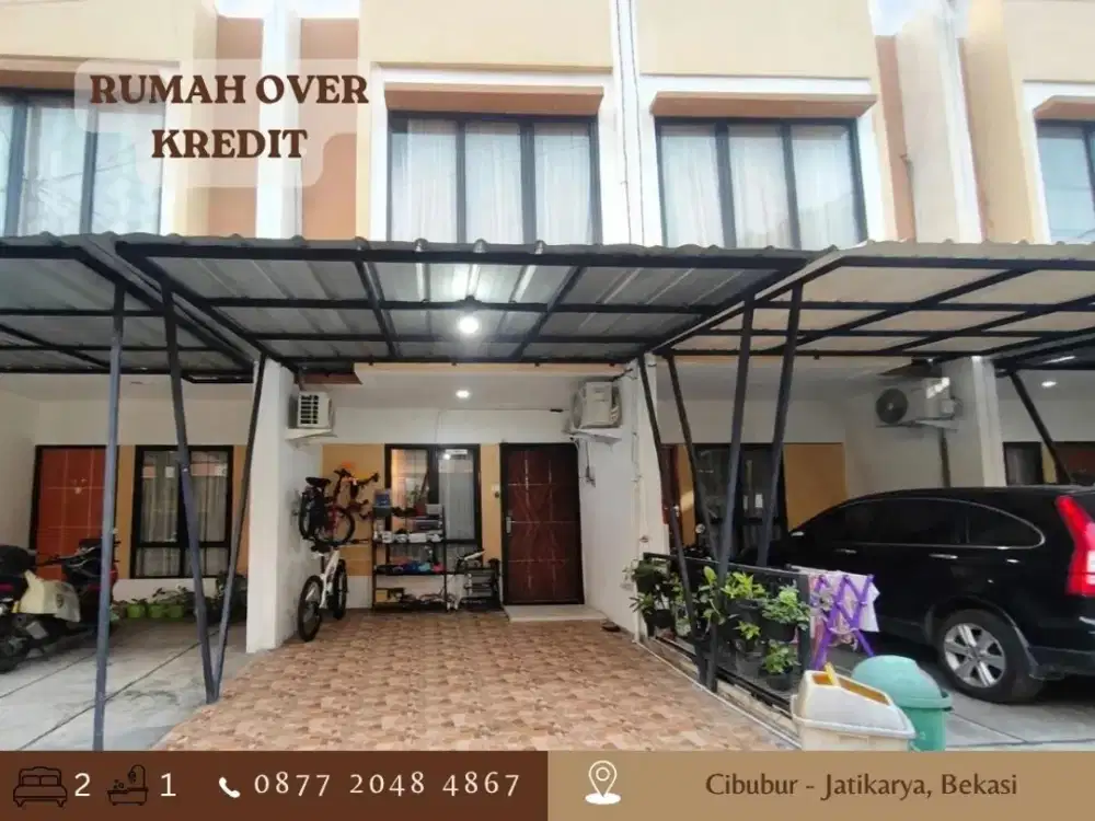 Jual OVER KREDIT 2LT 87JT Rumah Cibubur dkt Tol Jatikarya Bekasi