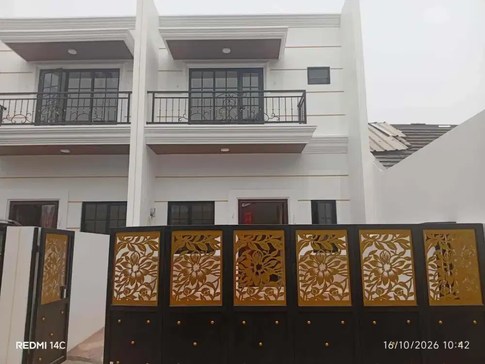 Dijual rumah 2 lantai, bangunan baru di Jl.H.Mughni  Jatiasih Bekasi