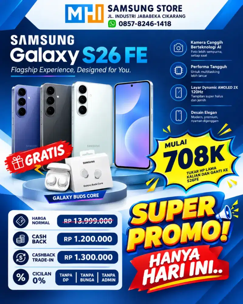 KREDIT HP BI CHECKING KURANG BAGUS, BISA BUNGA MULAI 0%