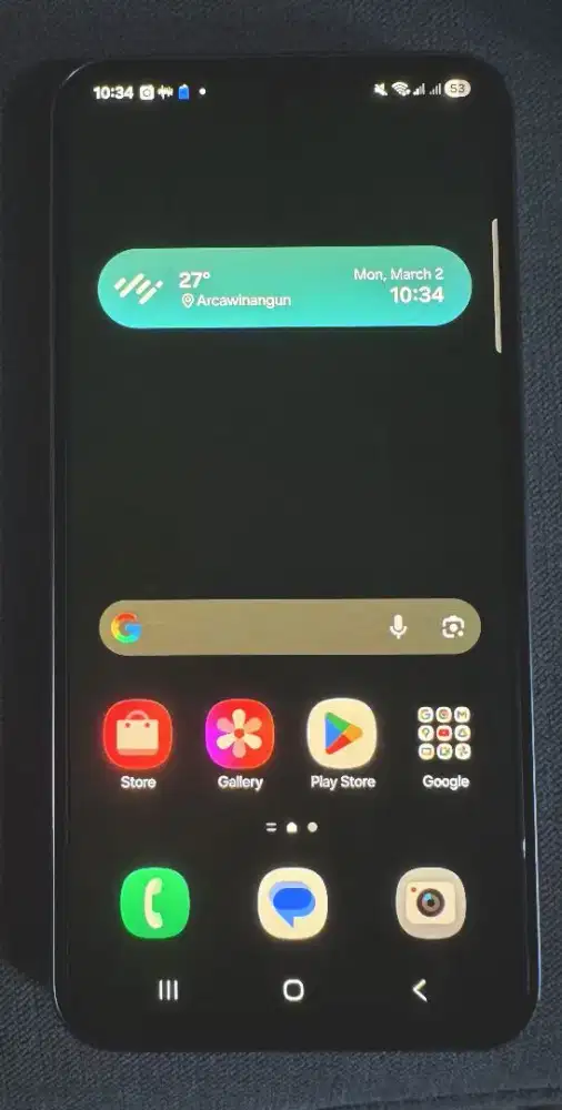 Samsung Galaxy A34 5G 8/256GB ada dent dan gores di frame nya - Nego