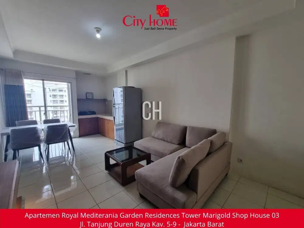 Sewa Apartemen 3 BR Furnished di Mediterania Garden Residences 2