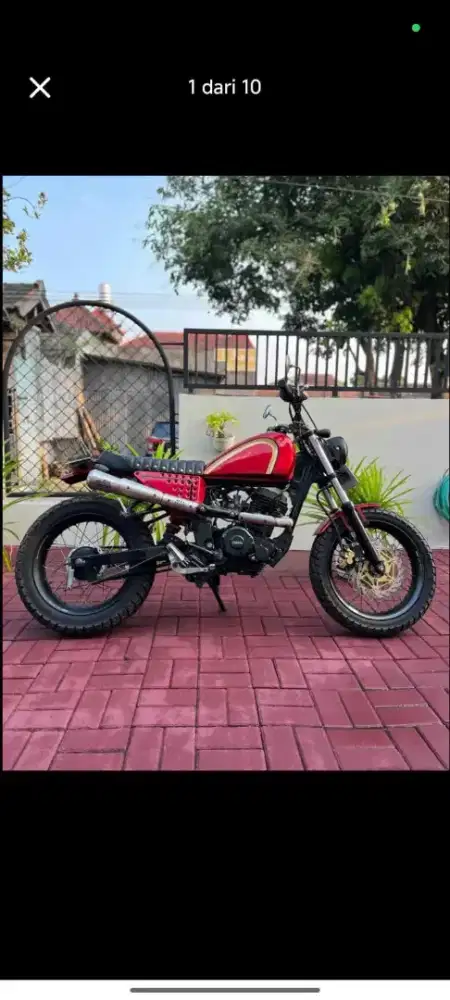 Scrambler / Flat Tracker YMHA bySON “150 CC” Red GLSS