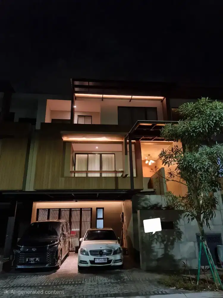 Rumah Zora BSD City LT 180 Full Furnish Brand Import Siap Huni