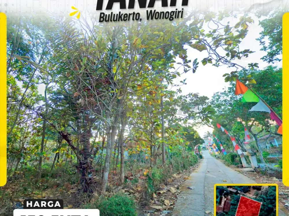 Dijual Tanah Pekarangan di Bulukerto, Wonogiri