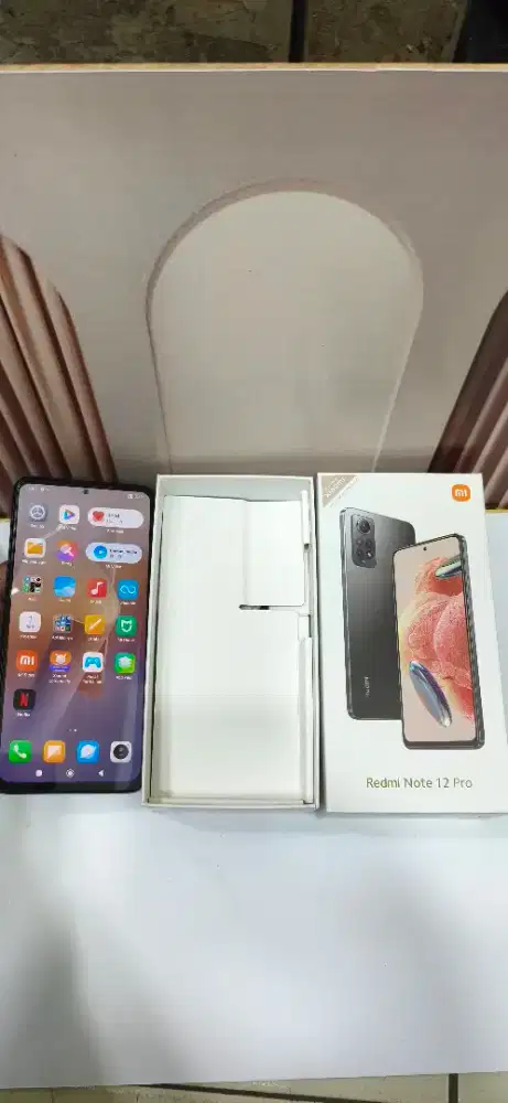 Second redmi note12 pro ram 8/256 perlengkapan fullset