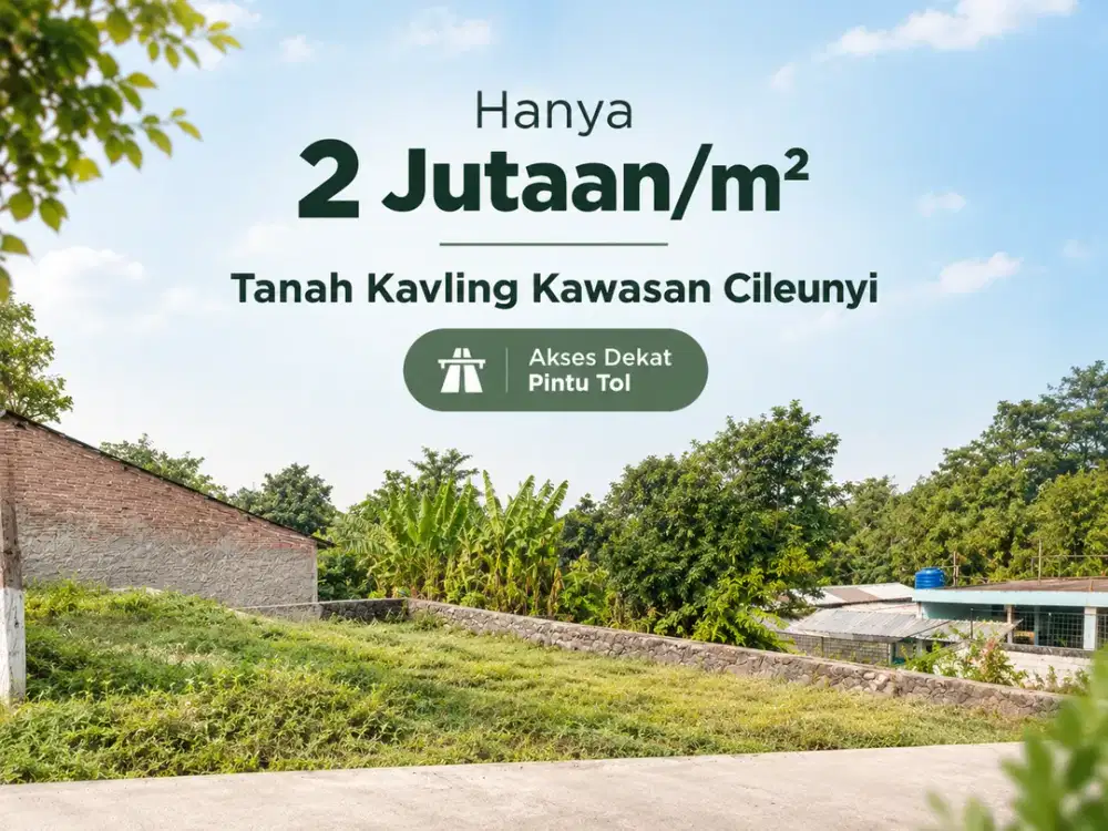 Hanya 2 Jutaan Per Meter - Tanah Kavling Cileunyi
