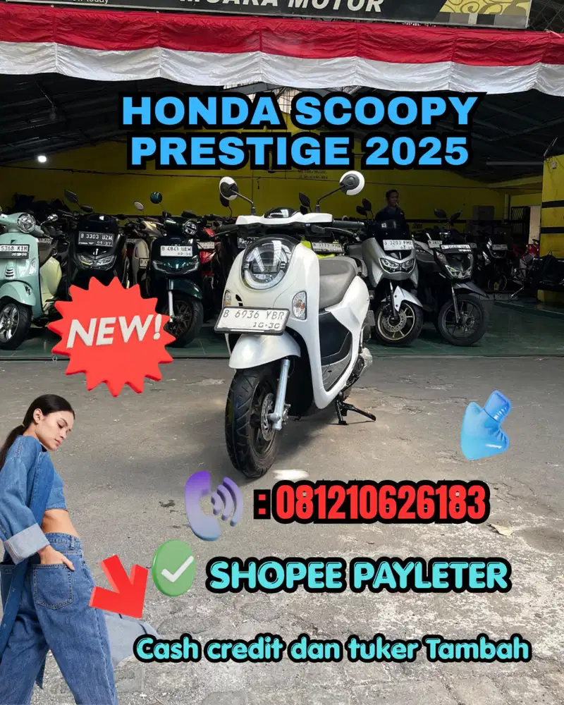 HONDA SCOOPY PRESTIGE 2025 KM RENDAH