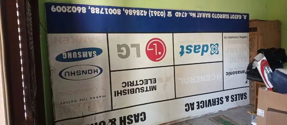[JUAL CEPAT] Papan Reklame Bekas Mulus Ukuran 2 x 5 Meter