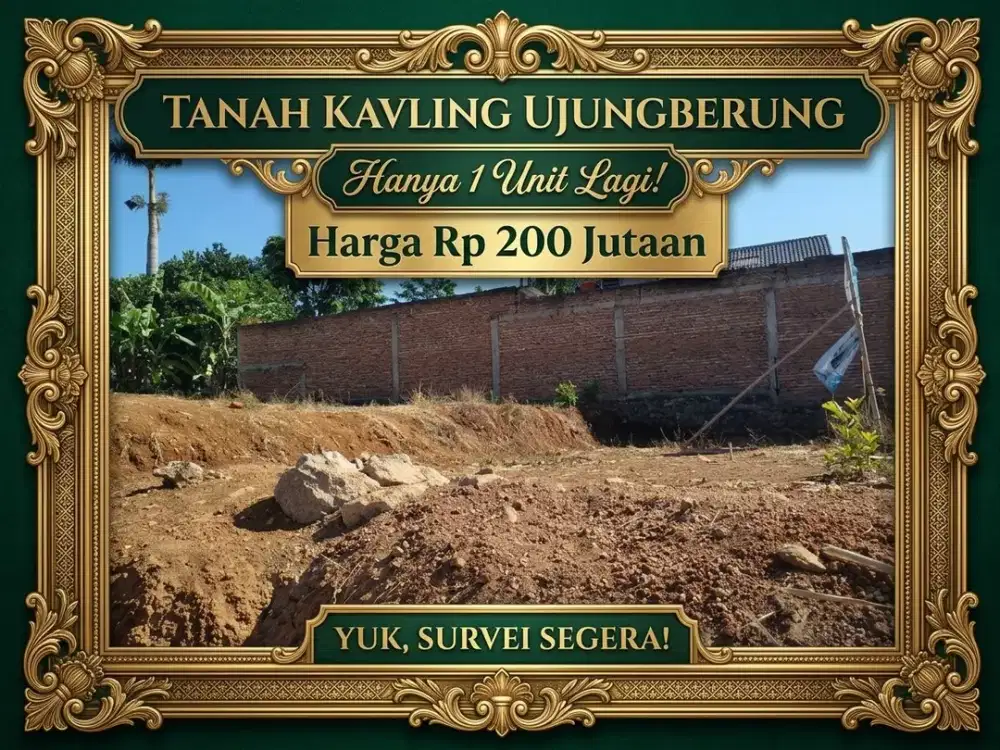 Tanah Kavling eksclusive Ujungberung hanya 200jutaan stok terbatas