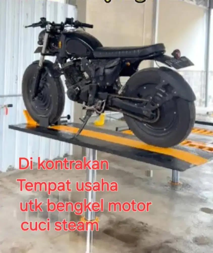 Tempat usaha steam / bengkel motor lokasi strategis