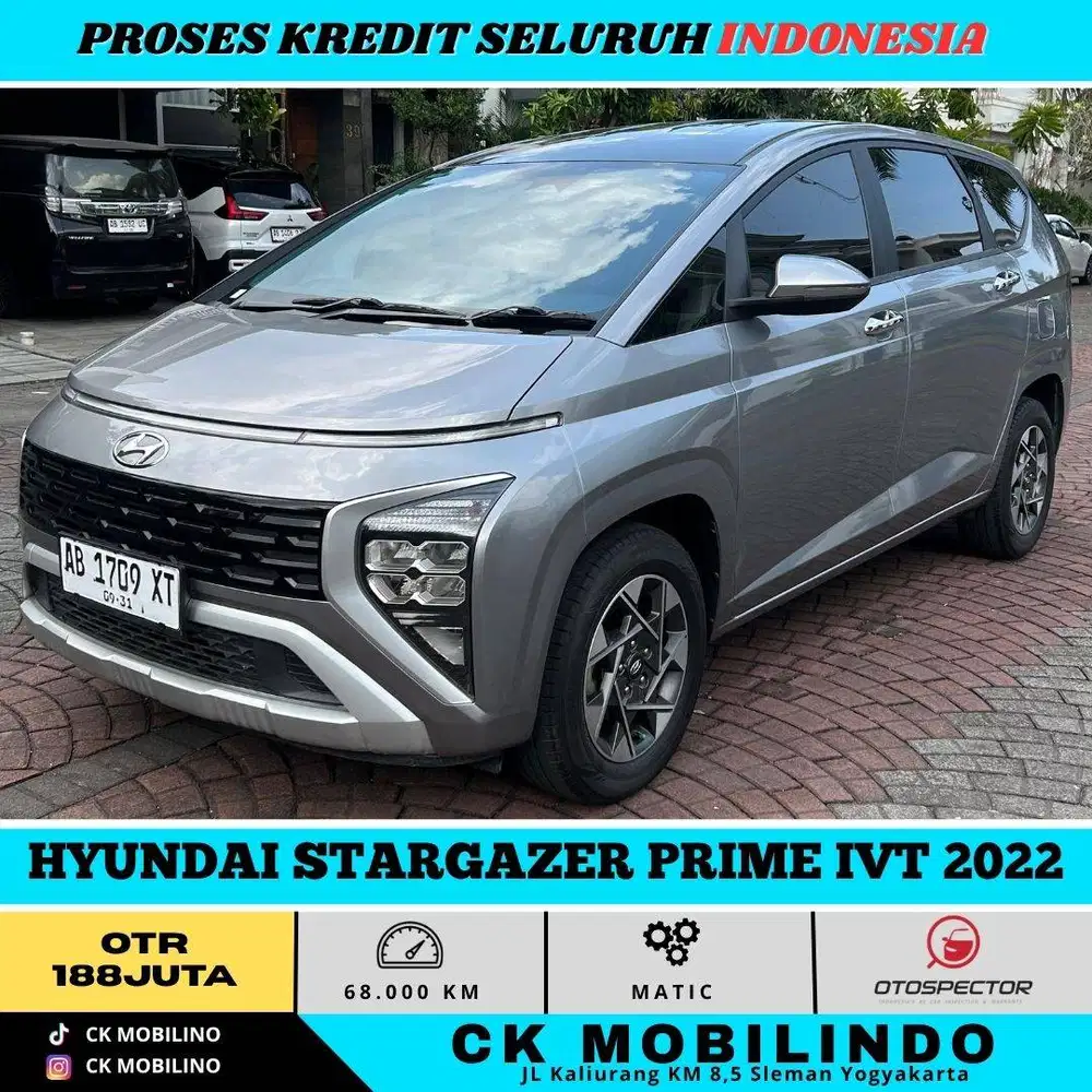 HYUNDAI STARGAZER PRIME IVT 2022 SILVER PEMAKAIAN 2023 KREDIT MURAH