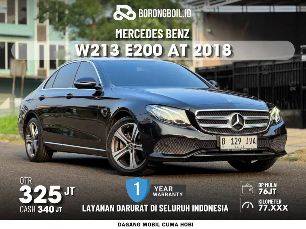 NEGO! MERCEDES BENZ MERCY W213 E200 AT 2018 HITAM METALIK