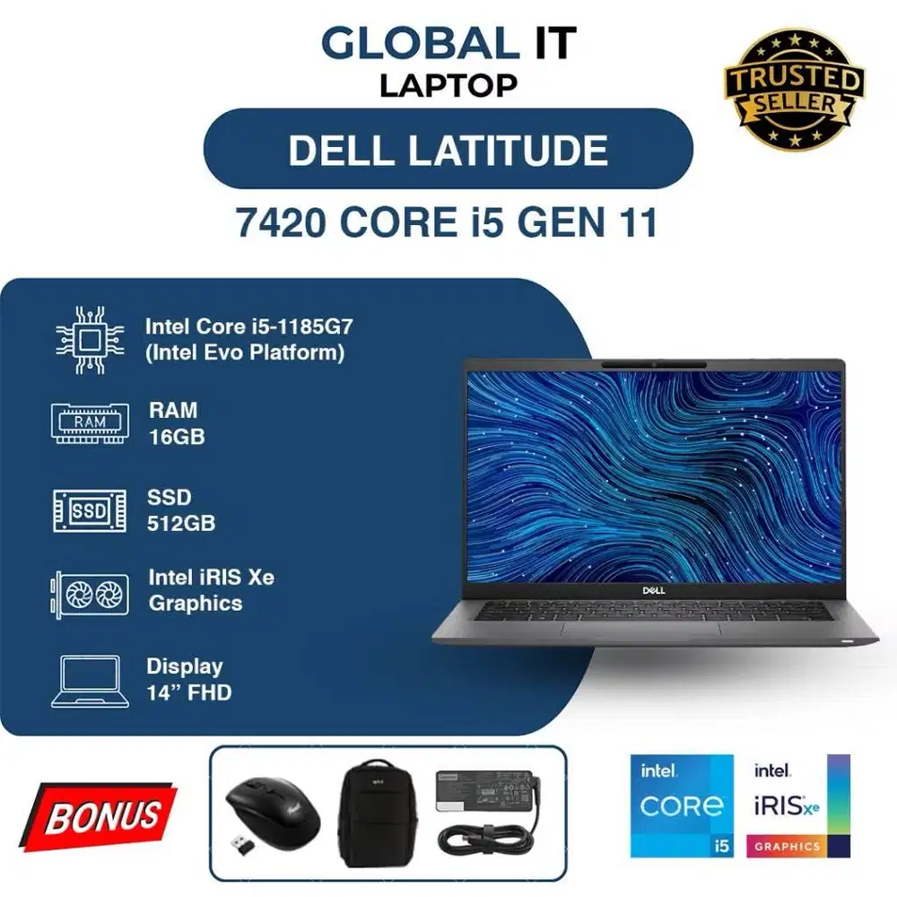 DELL LATITUDE 7420 CORE i5 GEN 11 | RAM 8GB | SSD 256GB