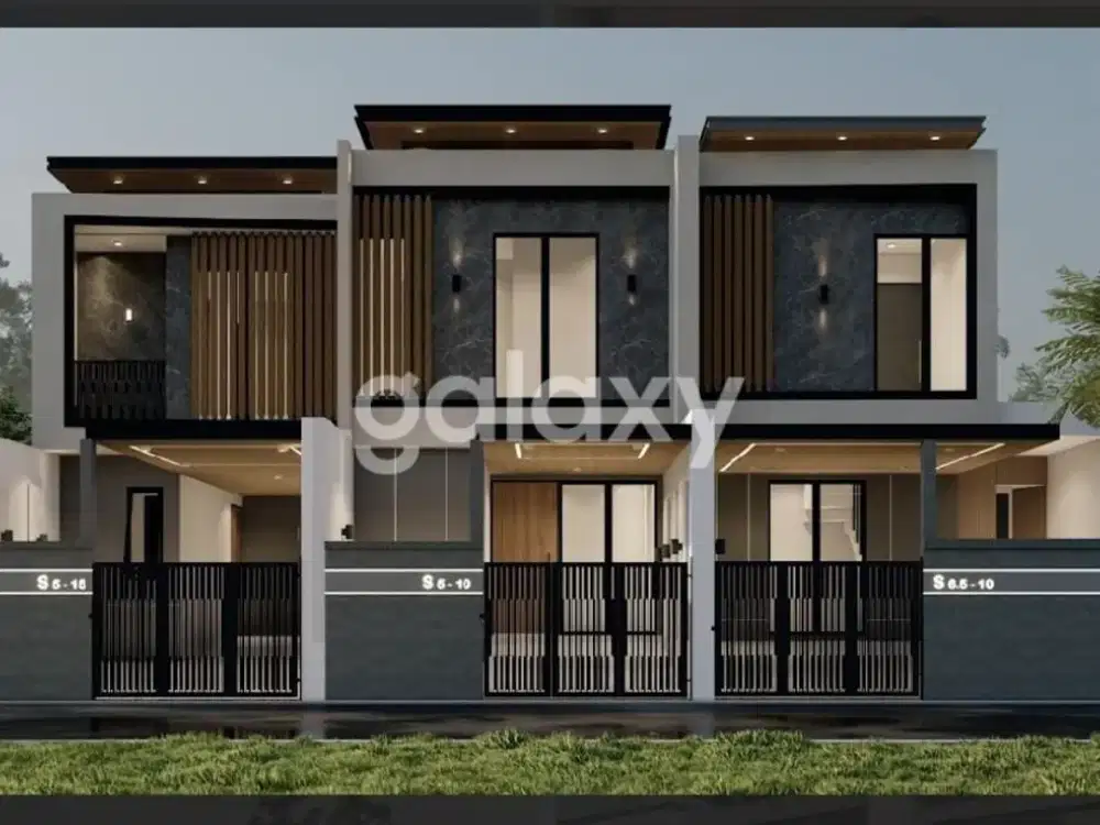 JUAL RUMAH MODERN TROPICAL SEMOLOWARU ELOK, BANYAK BONUS (UNIT E)