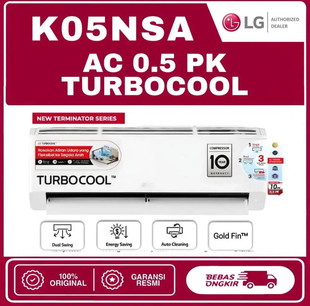 AC LG 0.5 PK TurboCool New
