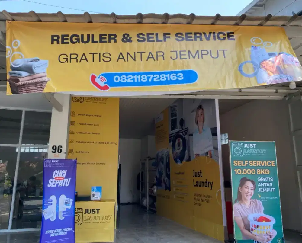 ​Dijual / Take Over Usaha Laundry Kiloan +Peralatan Lengkap Siap Jalan