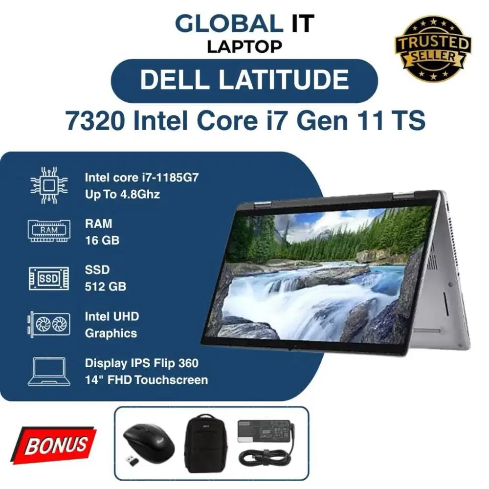 DELL LATITUDE 7320 CORE i7 GEN 11 (TOUCHSCREEN) | RAM 16GB | SSD 512GB
