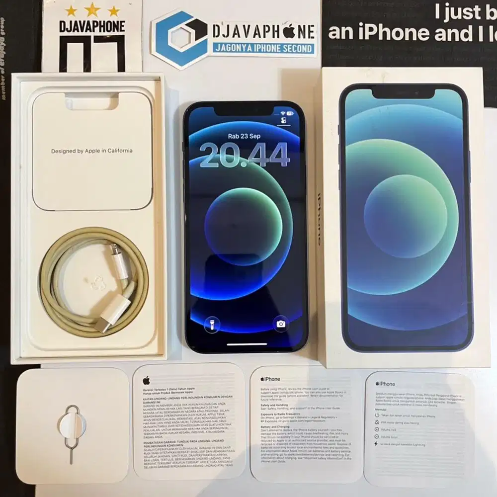 iPhone 12 Blue 64GB Ex iBox Resmi