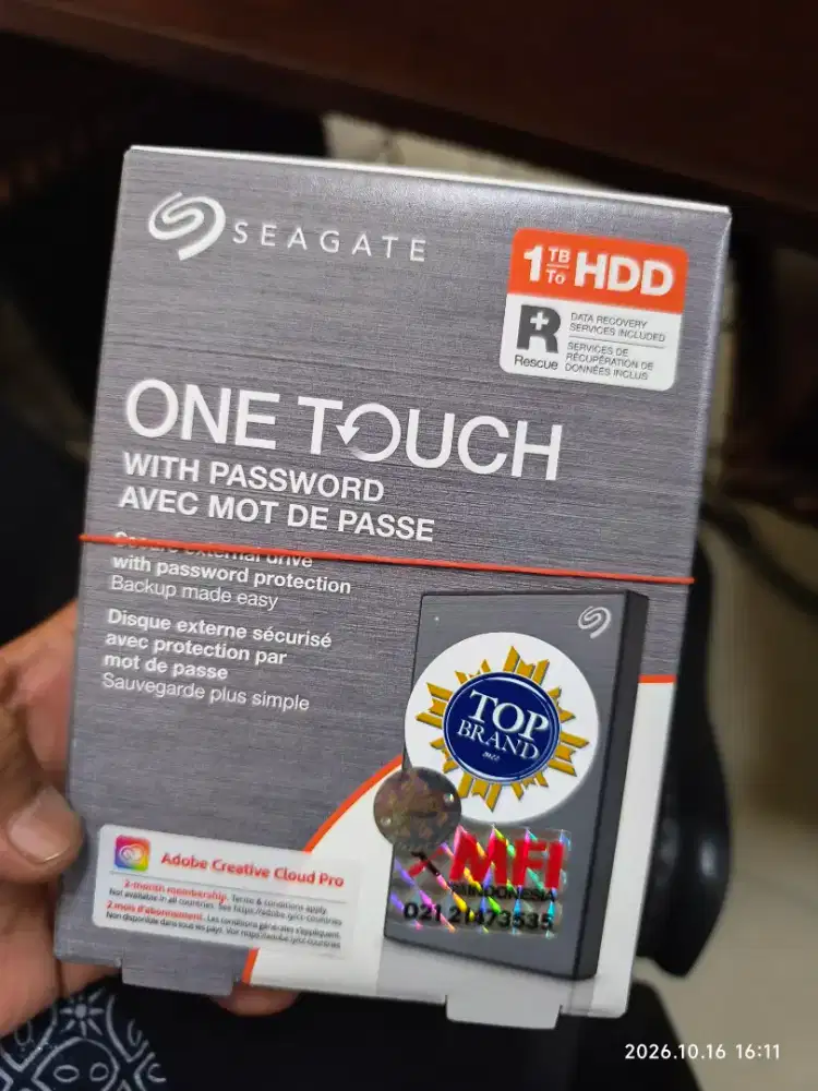 Harddisk External Seagate One Touch 1 TB
