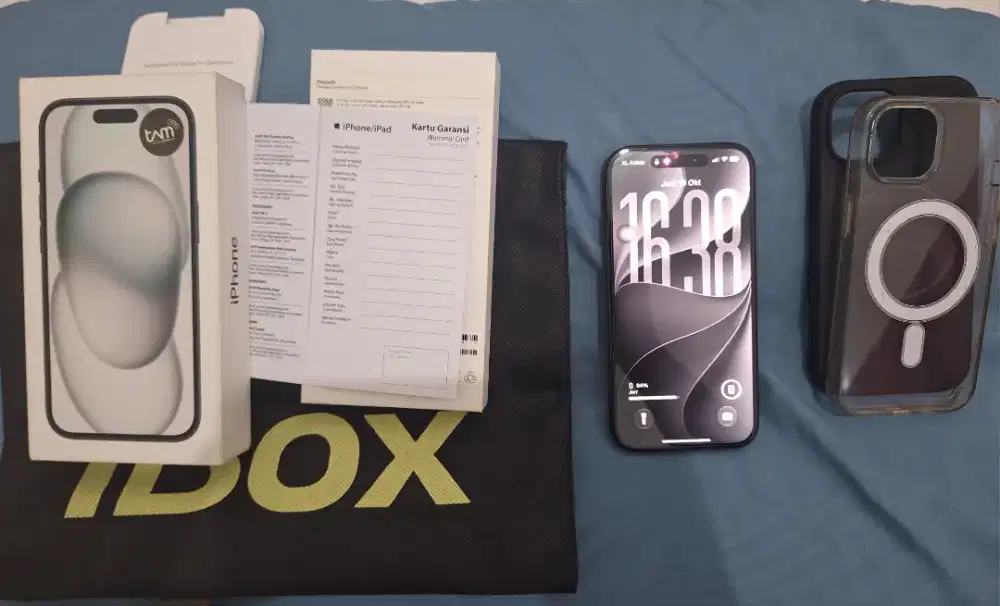 Iphone 15 Ibox (128GB) (Garansi On/ part Ori 100% belum pernah ganti)
